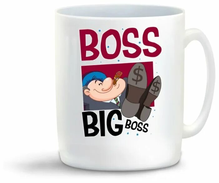 босс и биг босс. кружки биг босс. прикольные статуэтки. каска с надписью босс.