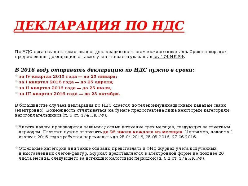 174 нк рф. Порядок и сроки уплаты налога НДС. НДС сроки выплаты. Срок перечисление НДС. Периодичность уплаты НДС.