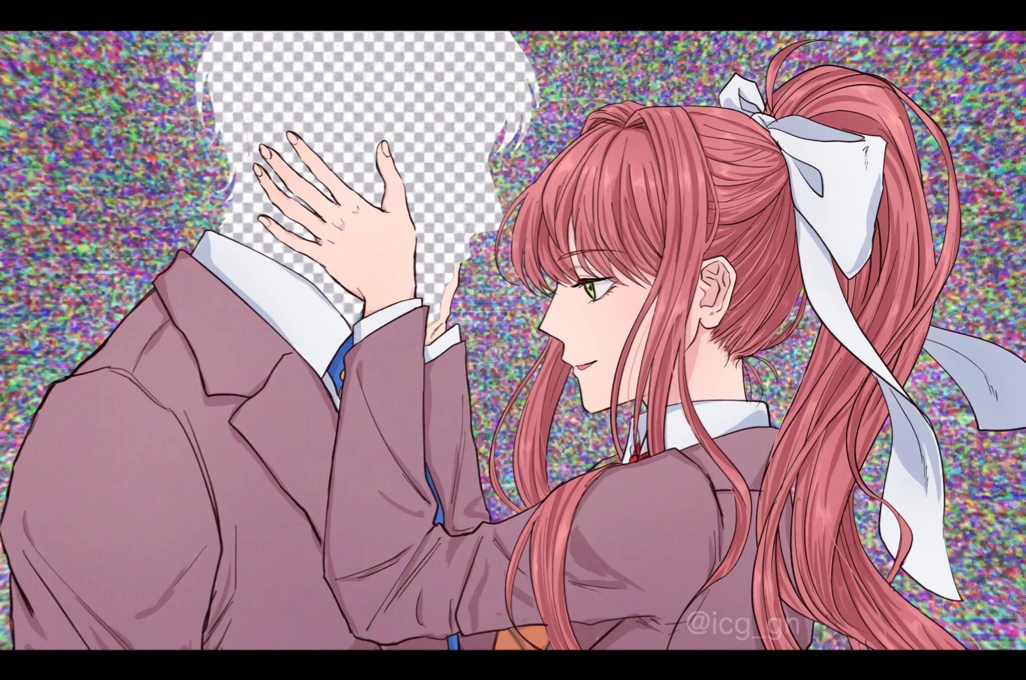 Monika balls. Doki Doki Monika Kiss.