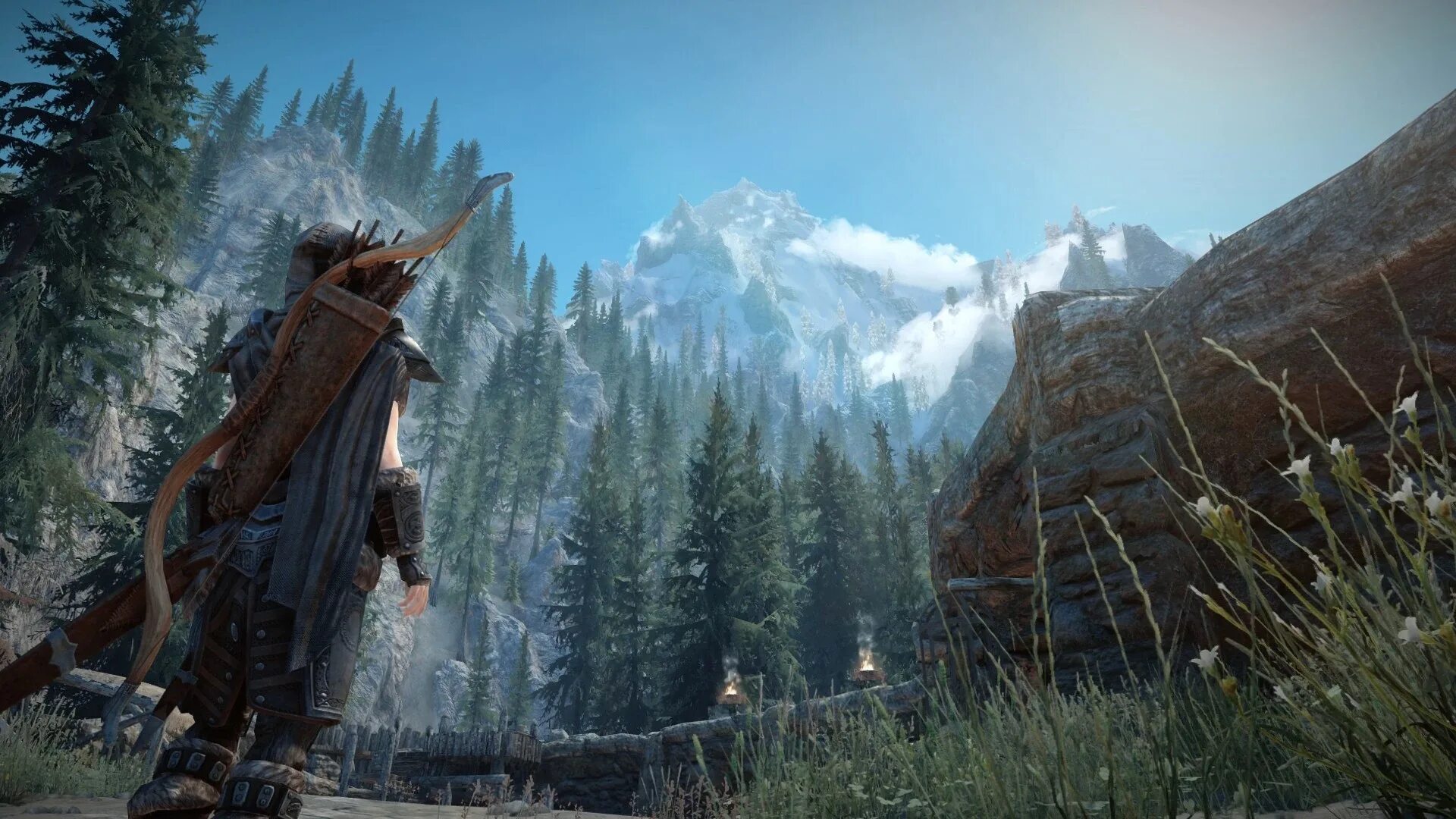 Foot of the mountains на русском. Скайрим горы. Скайрим горные люди. HD Хижина Skyrim Special Edition. HD текстуры клинок горя в скайрим.