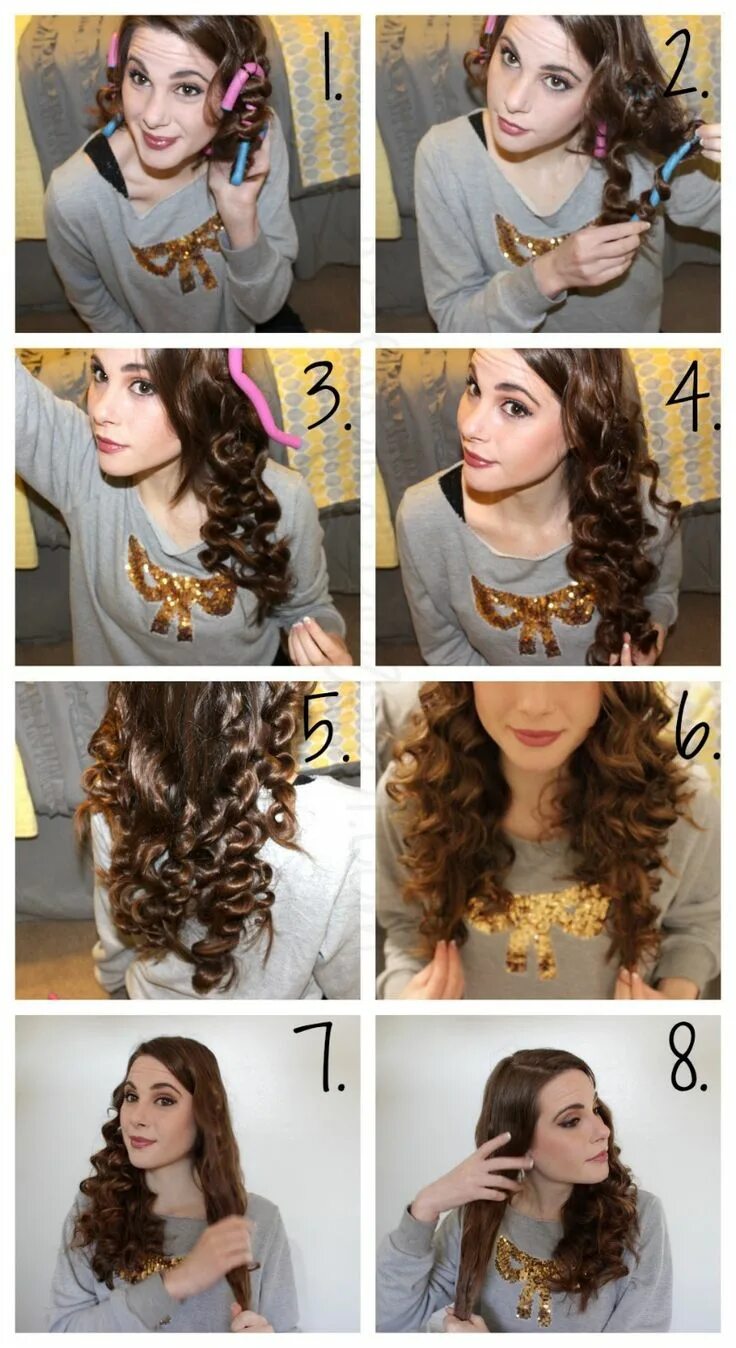 Как накрутить волосы на папильотки Comment boucler ses cheveux, Boucler ses chev