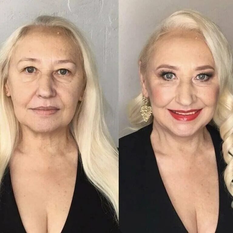 Возрастной макияж. Возрастной Вечерний макияж. Макияж для женщин 50+. Макияж для возрастных женщин.