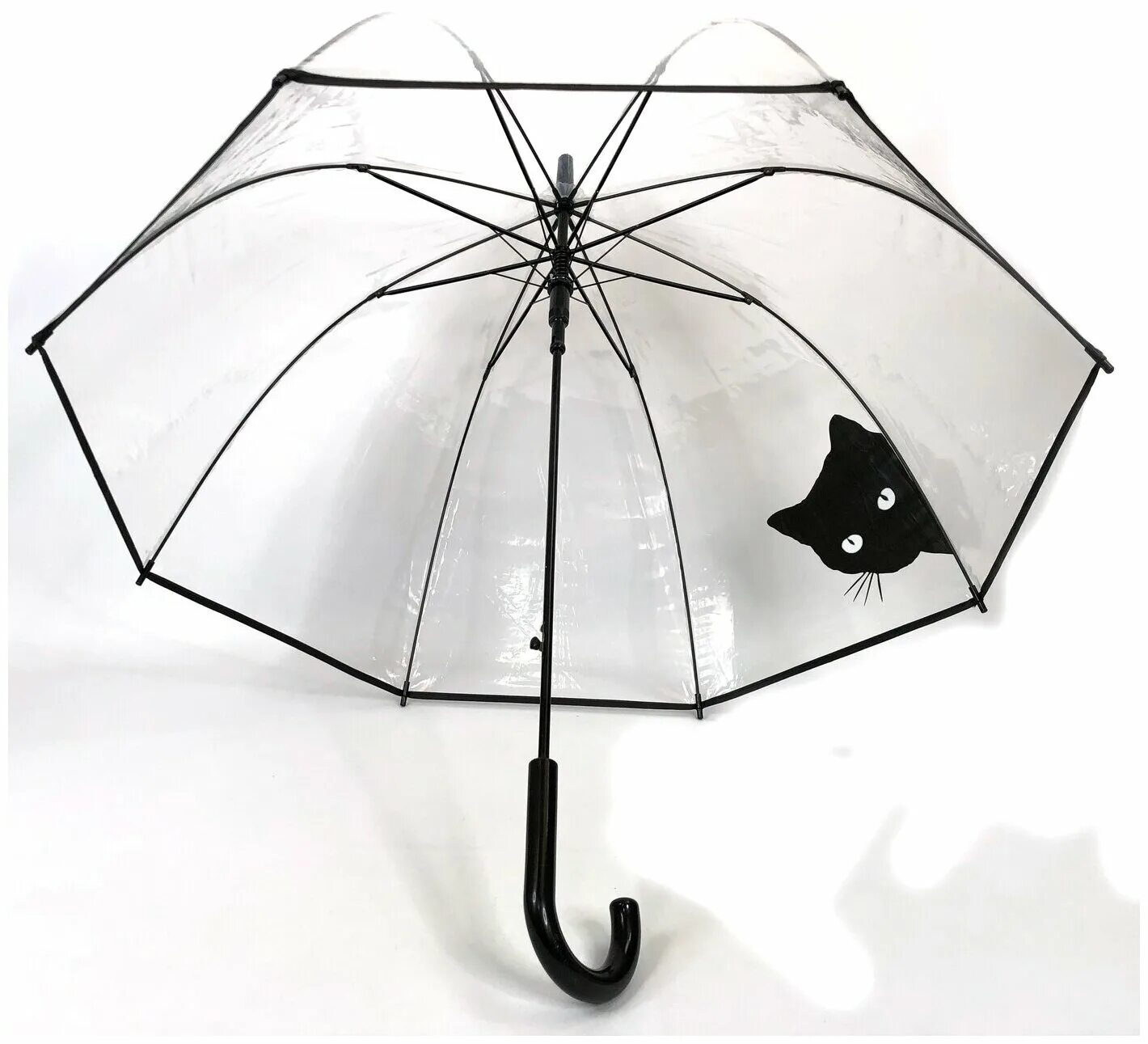 Laf зонт-трость с прозрачным куполом (си):3/48. Zemsa зонт трость прозрачный. Зонт с котами. Зонт прозрачный с котами. Котики зонтики