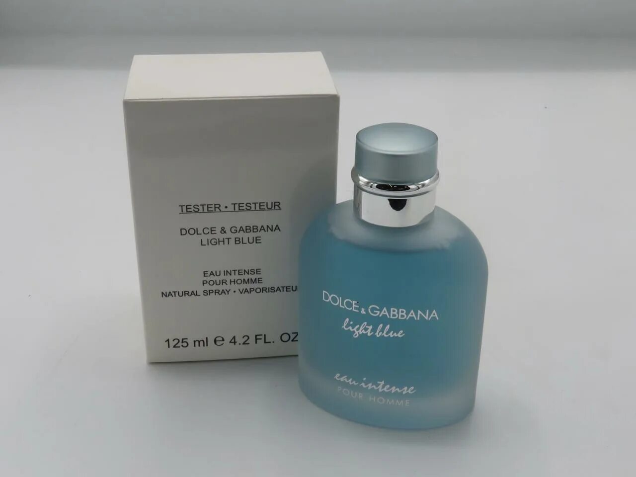 Дольче Габбана Лайт Блю тестер. Dolce Gabbana Light Blue 125ml. Tester Dolce Gabbana Light Blue pour homme. Dolce & Gabbana Light Blue pour homme Eau intense 125 мл. Light blue intense pour homme