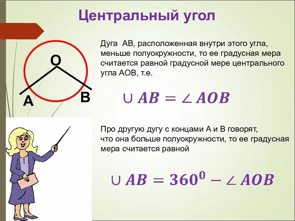 Сколько центральный угол. Центральный угол. Центральный угол это угол. Градусная мера дуги и Центральный угол. Градусная мера дуги равна центральному углу.