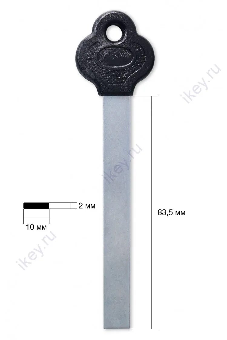 Ключ ригельный 06х08х162. Ригель l=105мм черный (1-100). Болванка ригельного ключа. Заготовки для ригельных ключей.