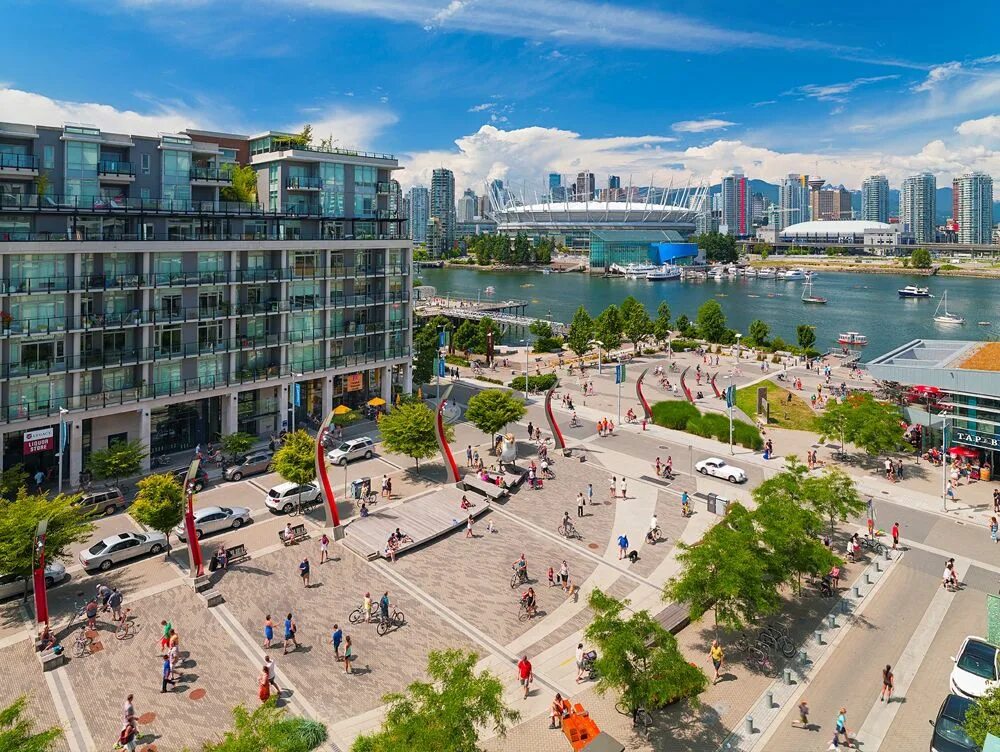 Nord mile. Олимпийская деревня Ванкувер. Деревни Ванкувера. Olympic Village. Olympic Village Station, cambie Street Bridge, Vancouver, BC, Canada.