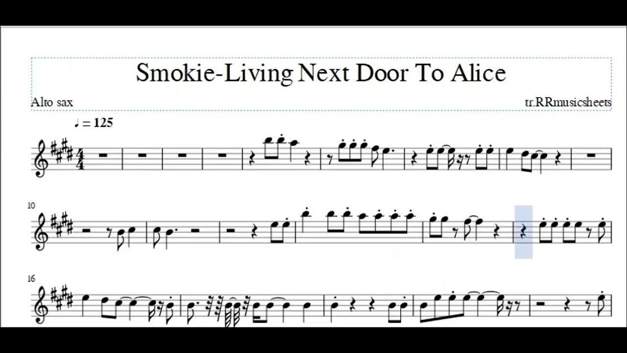 Элис песня аккорды. Смоки Ноты. Smokie Living next Door to Alice. Smokie Alice Song. Smokie Ноты.