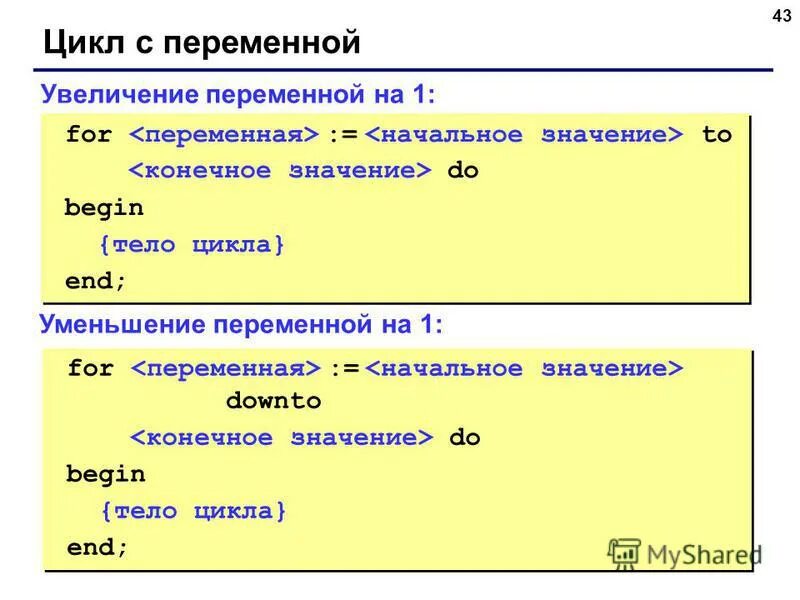 Увеличение переменной на 1