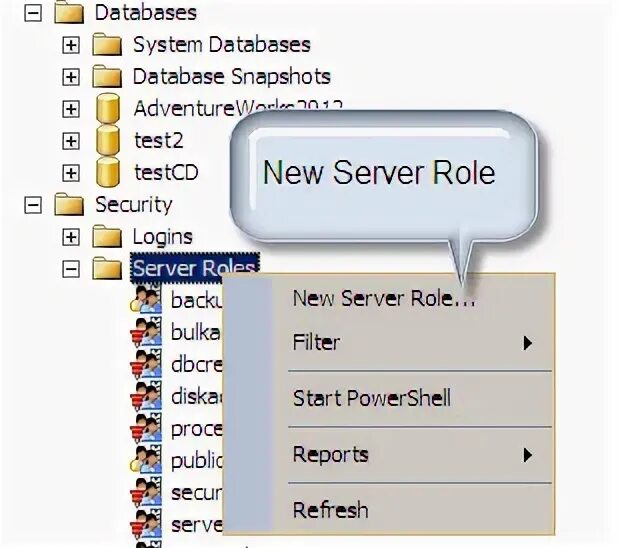 Sql roles. Sql roles