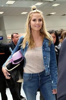 Хайди Клум (Heidi Klum) в аэропорту Ниццы (13.05.2016) .