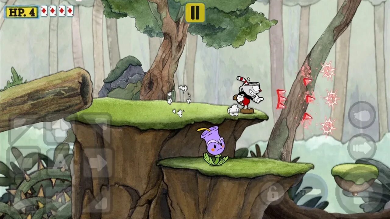 Капа играть. Cuphead Forest Follies. Cuphead Run and Gun. Шип cuphede. Капхед босс скворец.