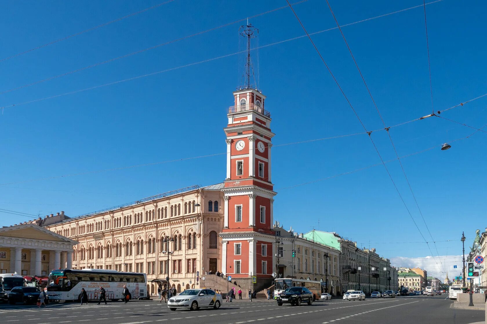 Площадка на думской башне. Думская башня на Невском проспекте.