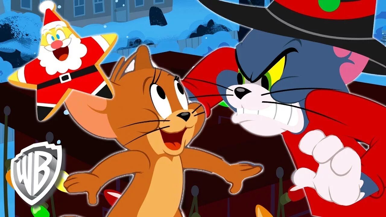 Tom and Jerry Looney Tunes. Tom and Jerry WB. Warner brothers том и Джерри. Том и Джерри новый год. Том и джерри новогодние