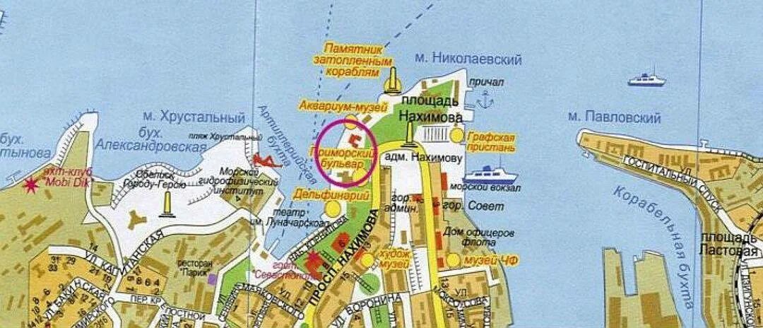 Открой карту севастополя. Севастополь карта города с достопримечательностями. центр севастополя на карте. площадь нахимова севастополь на карте. достопримечательности севастополя на карте.