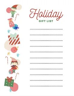 Cute Christmas Wish List Template Free Printable - Printable Form, Templates and