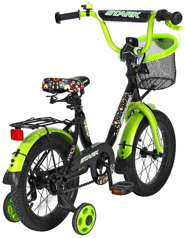 Велосипед детский характеристики. Велосипед детский Stark Rush 14 дюймов. Велосипед детский Stark 14 зеленый. Велосипед детский салатовый Лидер Старк 14. Детский велосипед Rush hour Stark 212125.