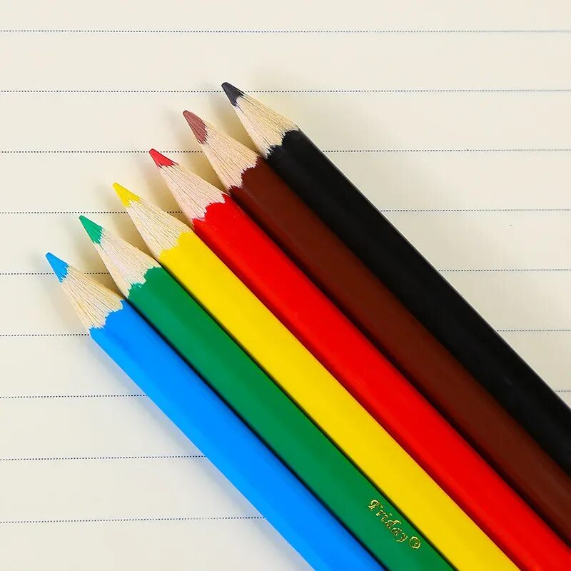 6 Основных цветов карандашей. Карандаши 6 цветов. Цветные карандаши 6 цветов. Цветные карандаши базовые.