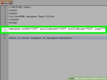 Бегущая строка html