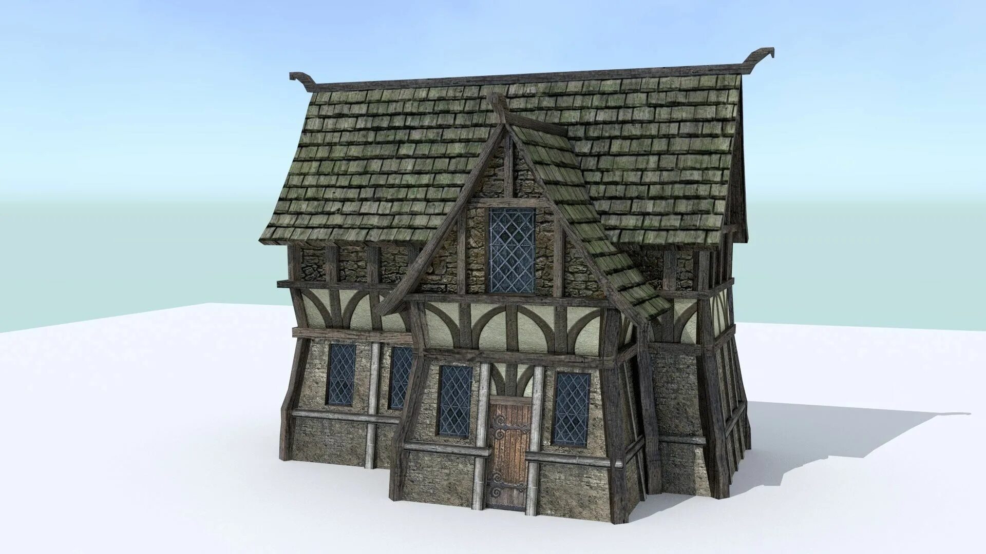 3д модель деревни. Low poly средневековый дом. medieval house деревни. средневековый деревянный дом. средневековый лоу поли домик.