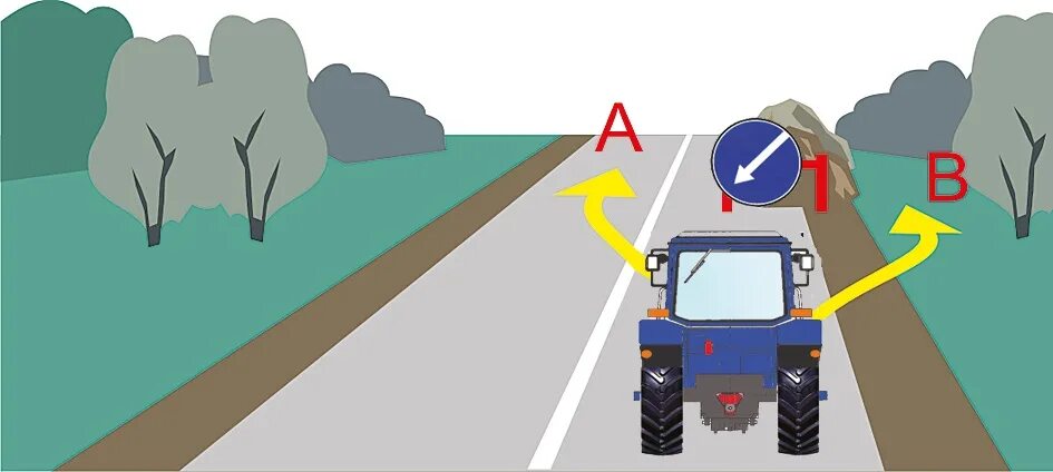 Объезд препятствия. Препятствие ПДД. Объездать препядствия намашинке. ПДД тракториста.