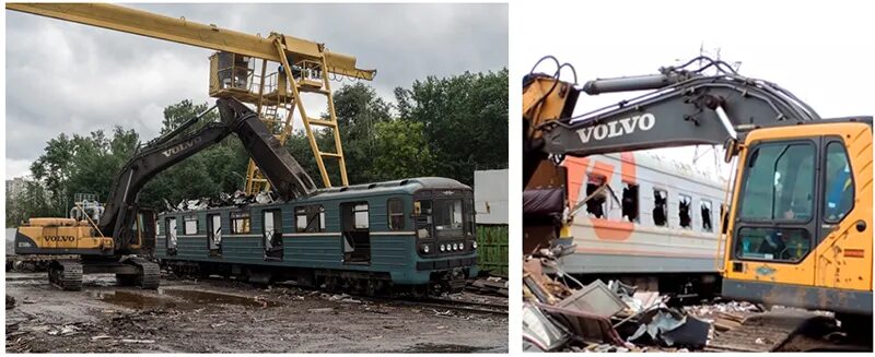 Демонтаж металлического вагона. Переработка жд. Утилизация железнодорожных вагонов. Металлолом поездов. Переработка жд.