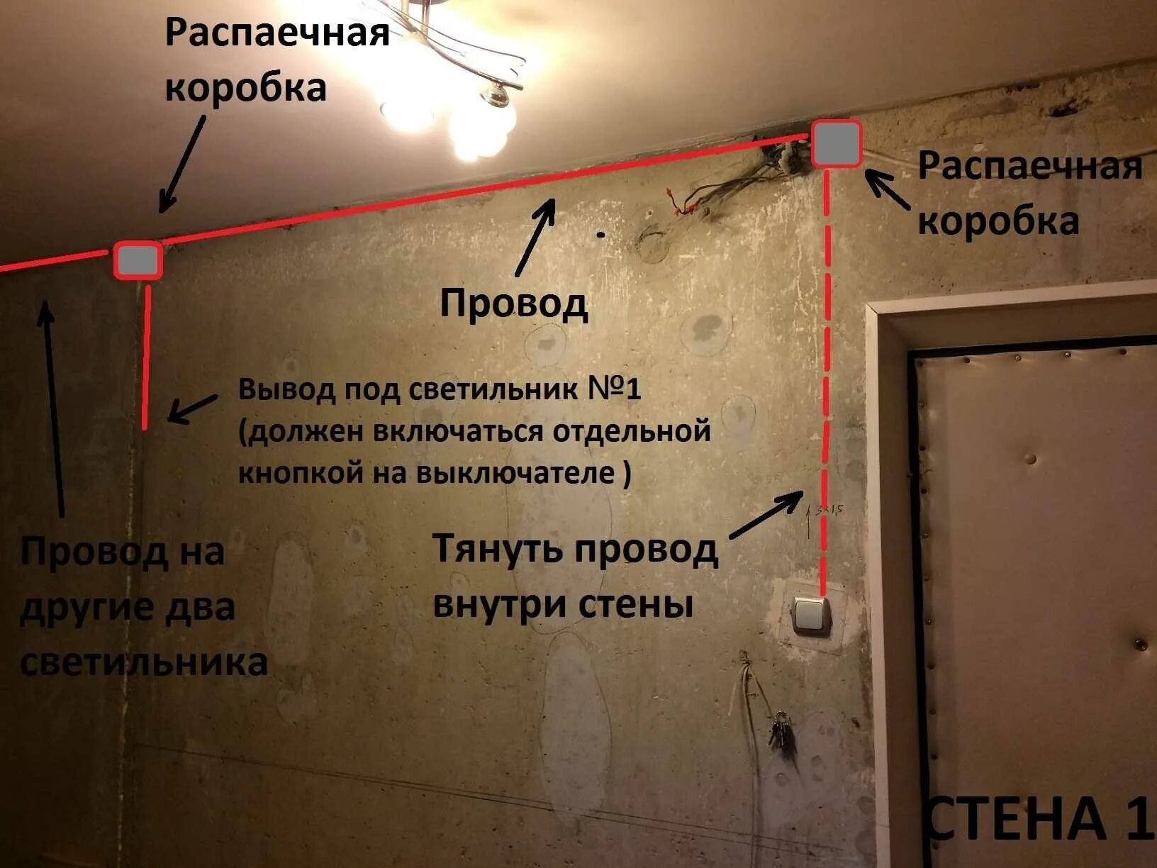 Как выводить светильника. Вывод под светильник. Монтаж распределительных коробок на потолке. Расположение распределительных коробок на потолке в квартире. Провода под потолочные светильники.