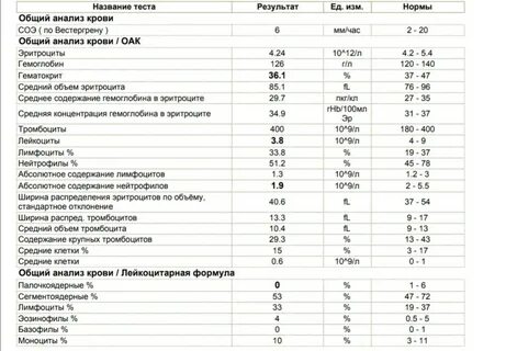 Анализы примеры для студентов
