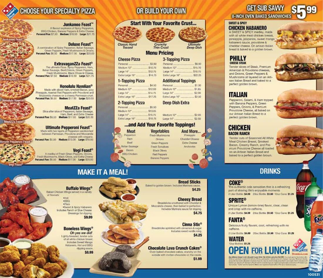 чика тюмень меню