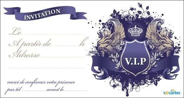 D invite. VIP Invitation. The Invitation. Carte d'Invitation anniversaire. Invitation for VIP Guests.