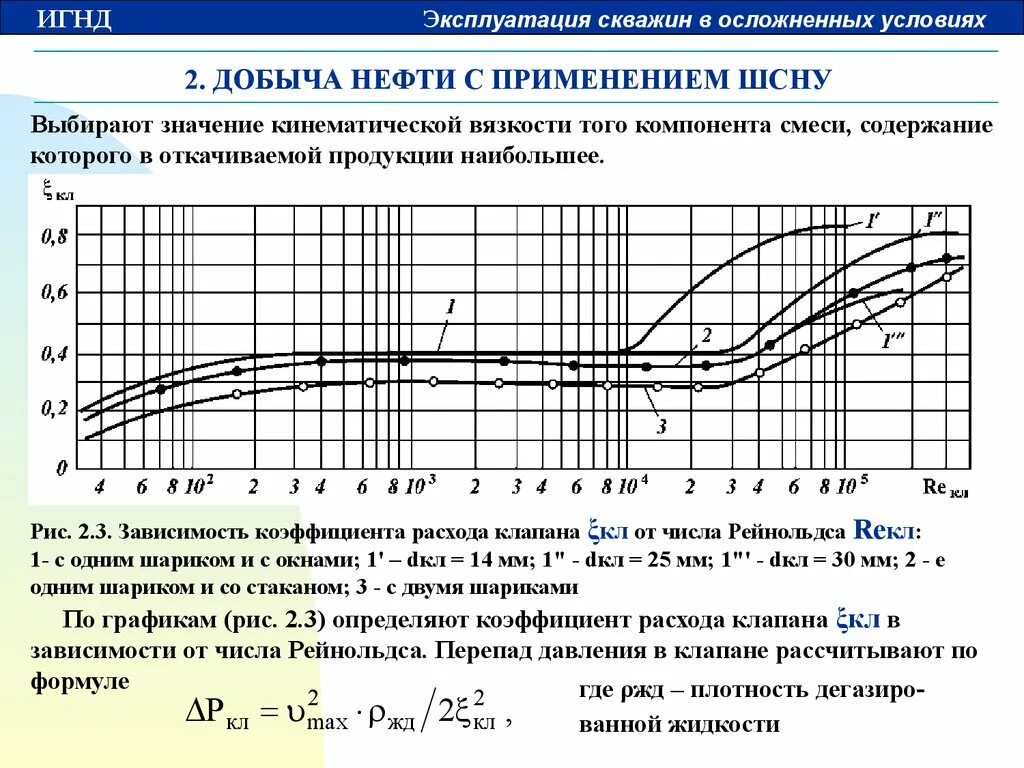 Зависимость коэффициента давления от числа Рейнольдса. Коэффициент расхода нефти. Зависимость числа Рейнольдса от расхода. Зависимость коэффициента расхода клапана от числа Рейнольдса:.