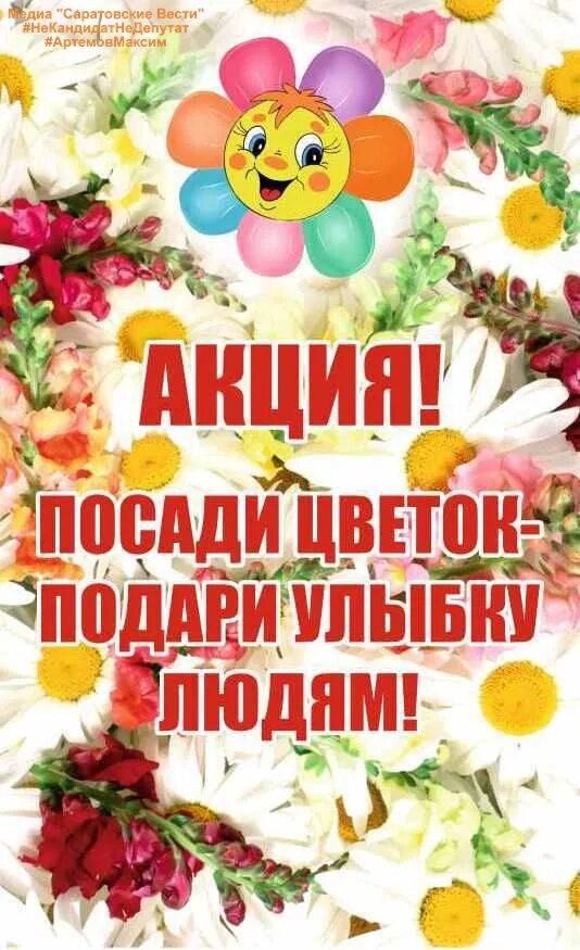 Акция для родителей в детском саду. Акция посади цветок в детском саду. Акция в ДОУ подари цветок детскому саду. Акция детский сад Цветущий сад. Подарю улыбку подарю цветы