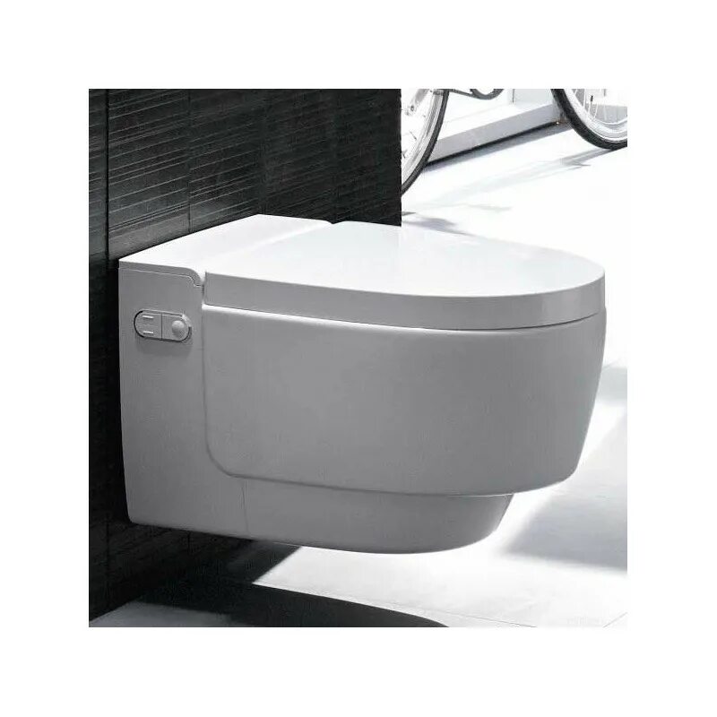 Унитазы с функцией биде и микролифтом. Geberit aquaclean mera comfort 146.214.11.1. geberit aquaclean mera classic 146.204.11.1. унитаз-биде подвесной geberit aquaclean mera classic 146.204.11.1 с горизонтальным выпуском. унитаз-биде geberit aquaclean.