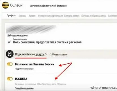Билайн как узнать подписки на телефоне
