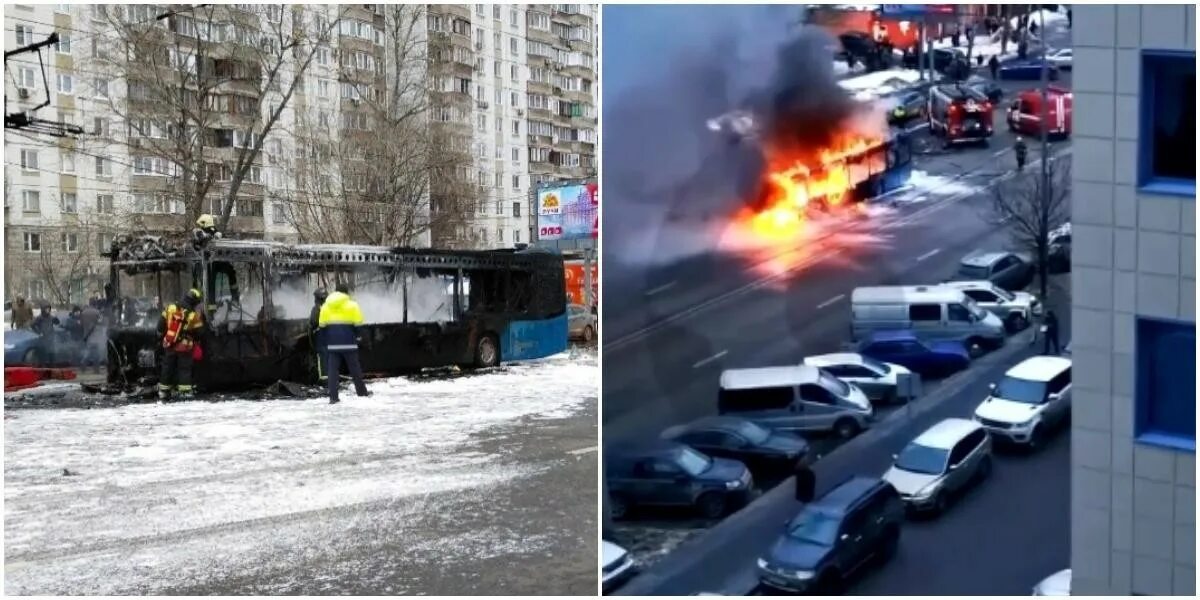 Каким цветом горел маршрут под номером 19. В Москве загорелся автобус. Пожар сейчас Наметкина.