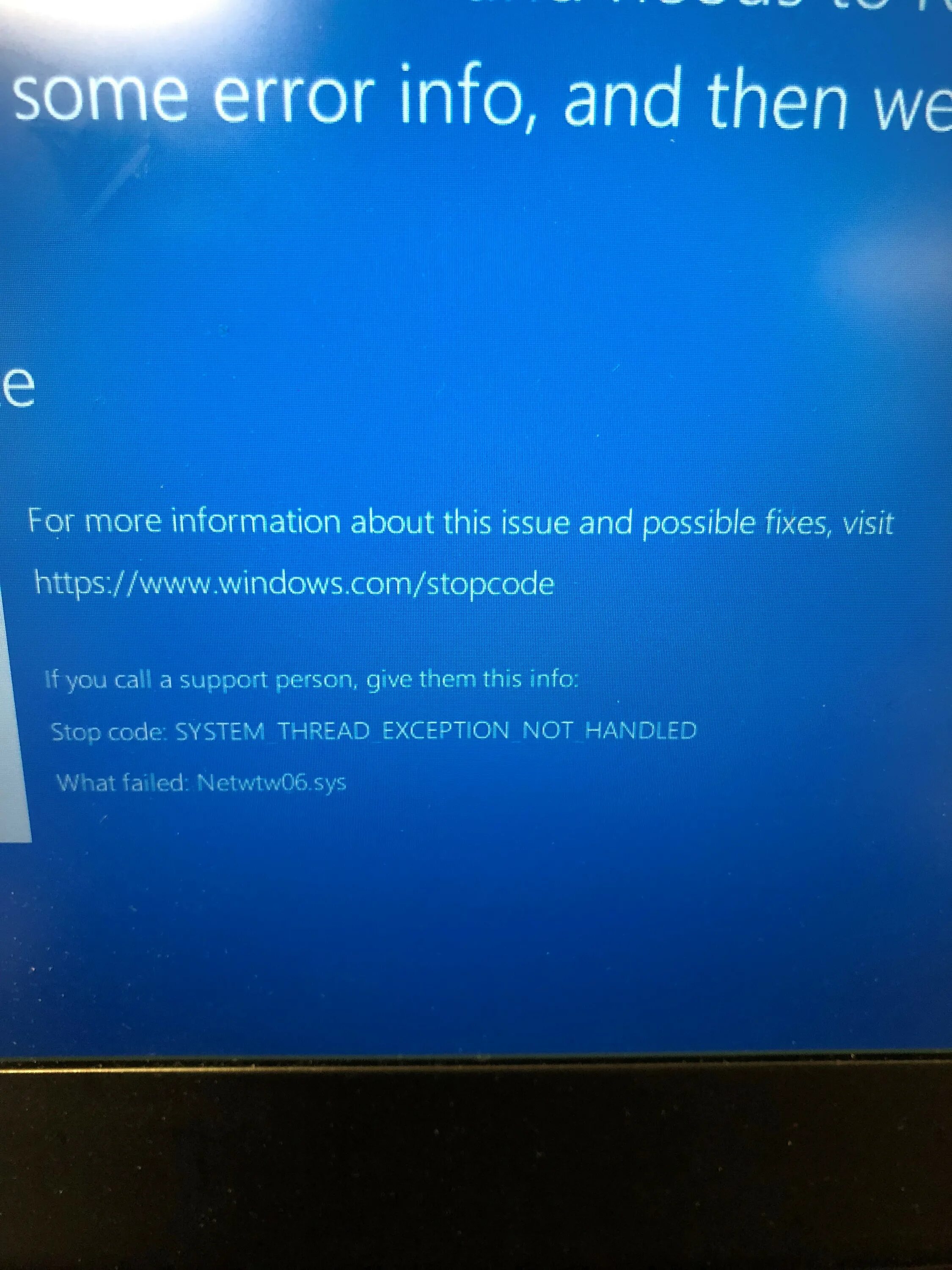 Синий экран System thread. Синий экран System thread exception not Handled. System thread exception not Handled. Ошибка exception not Handled Windows 10. System thread exception not handled что делать