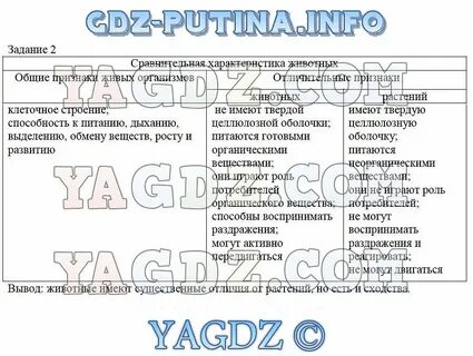 Общие признаки животных 8 класс пасечник
