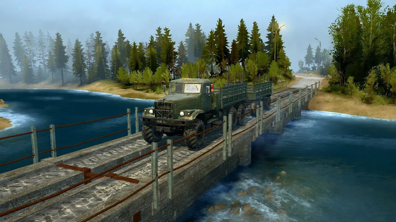 Mudrunner где сохранения. Mudrunner переправа. mudrunner старые мосты. spintires. mudrunner танк.