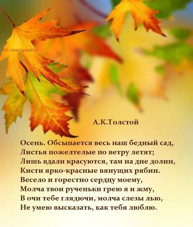 Толстого «осень. К. Токмакова осенние листья. Толстой осень обсыпается. Осенние листья толстой анализ стихотворения.