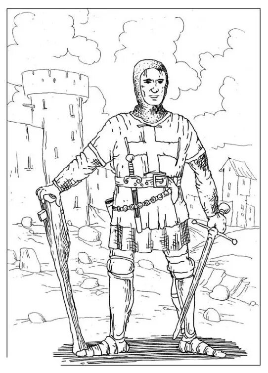 древнерусский воин.