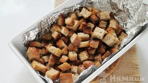 Сухари в духовке без масла