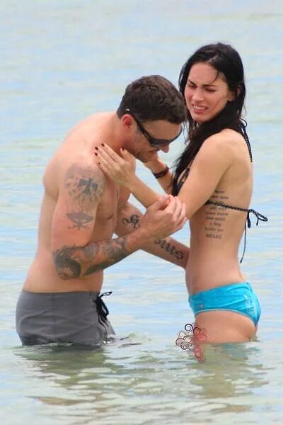 С кем встречается меган Megan Fox and Machine Gun Kelly hold hands during romantic vacation to Puerto Ri