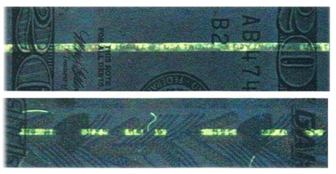 Ныряющая нить. Защитная нить на банкнотах. защитная нить на купюре. защитные нити в документах. полимерная защитная нить.