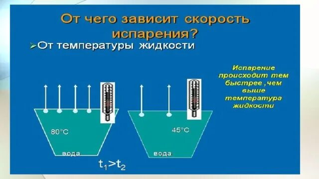 Со временем вода из блюдца испаряется. Испарение жидкости. Скорость испарения жидкости. Испарение жидкости с поверхности. Процесс испарения зависит от.