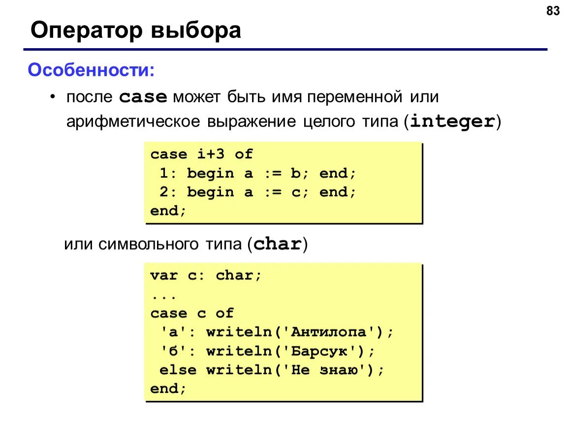 Оператор в языке python. Операторы паскаль. оператор выбора в паскале. логические операторы паскаль. оператор выбора case.