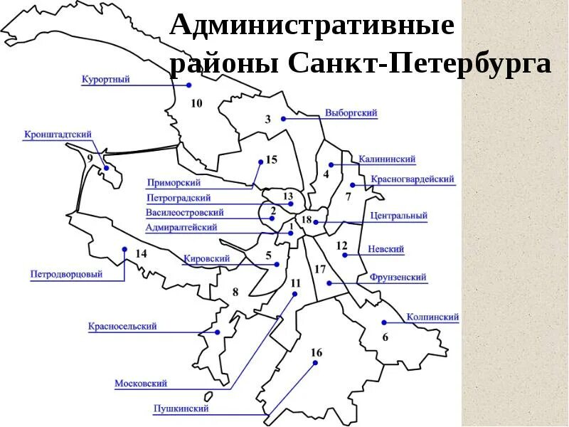 Районы СПБ на карте. Схема административно-территориального деления Санкт-Петербурга. Территориальное деление Санкт-Петербурга по районам карта. Карта административного деления города Санкт-Петербурга.