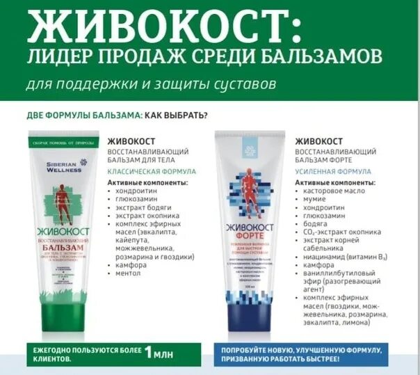 Купить бальзам Живокост - Сибирское здоровье цена и отзывы