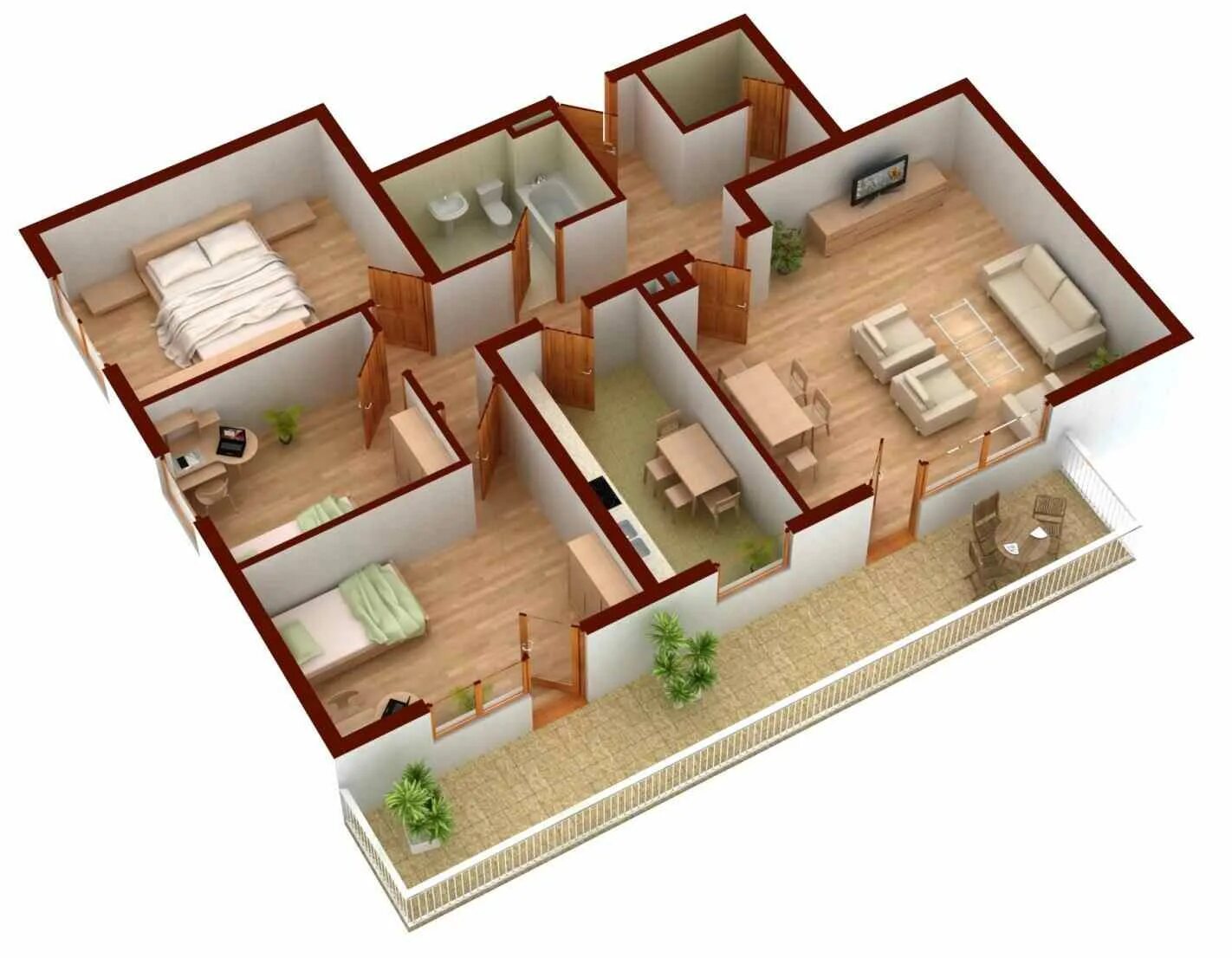 Дом на три комнаты. Floorplan 3d проекты. Проекты комнат в доме. Расположение комнат в доме. Планировка дома.