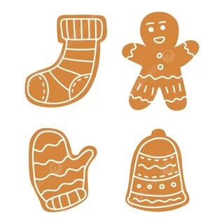 Cute Gingerbread Man Vector PNG, Vector And Transparent Clipart Images 