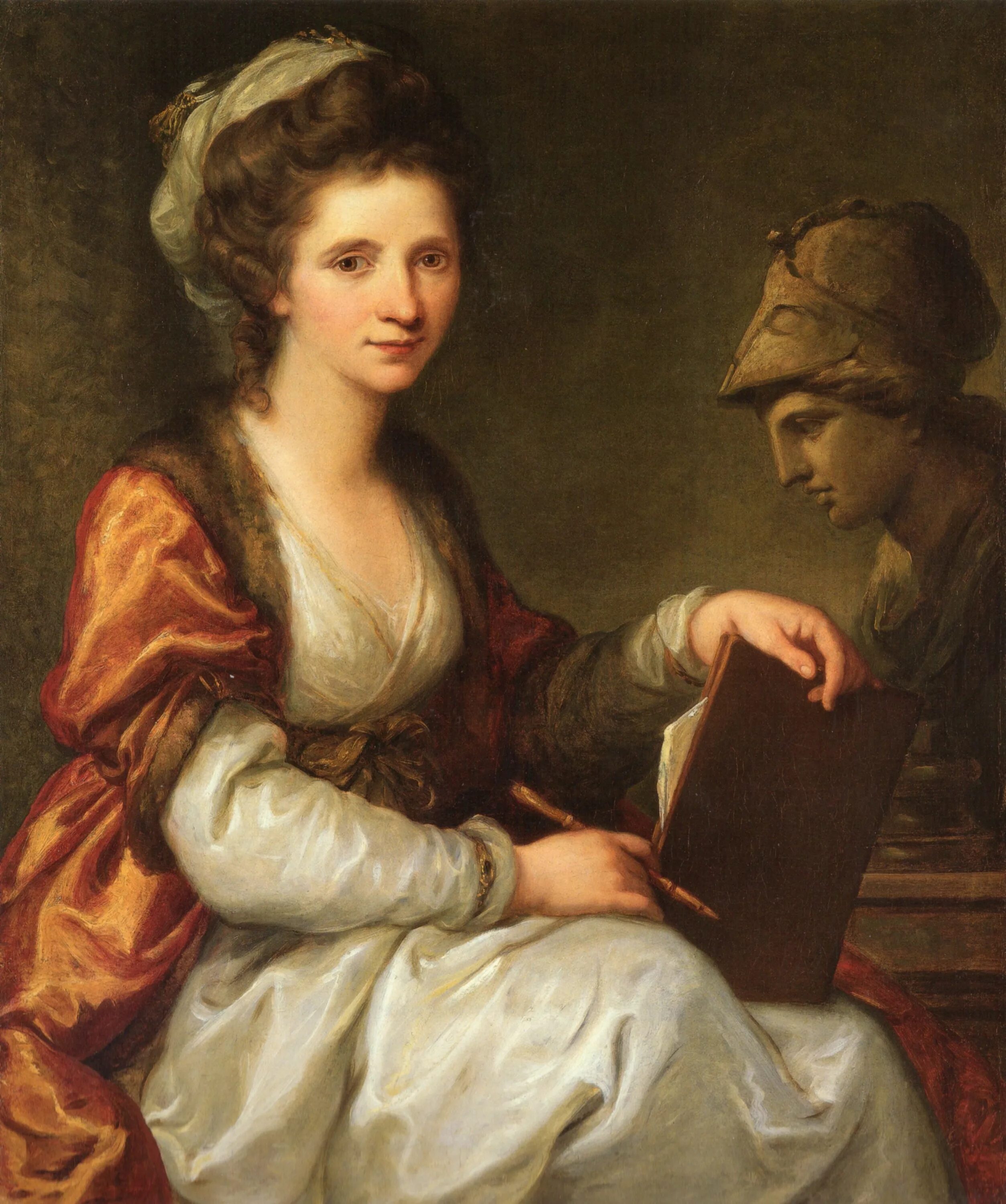 Классицизм портреты. Ангелика Кауфман (1741-1807). Ангелика Кауфман. Автопортрет. 1780 Г..